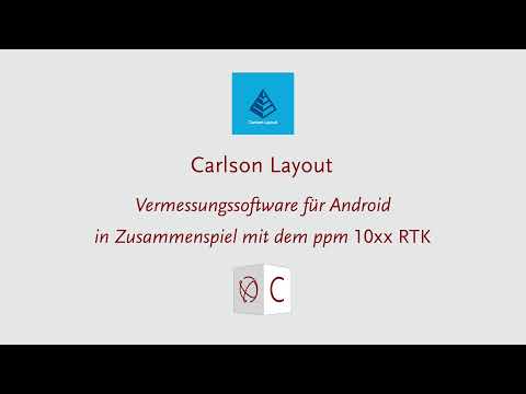 Carlson Layout Android Software für das ppm10xx RTK System