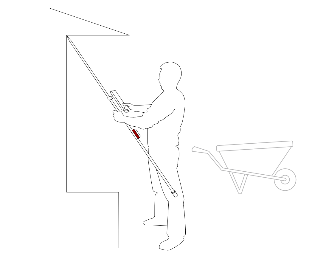 Garten- und Landschaftsbau: Unkompliziert an sonst
unzugänglichen Stellen messen.