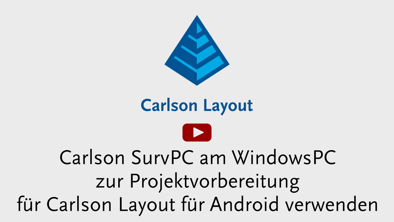 Carlson SurvPC am WindowsPC