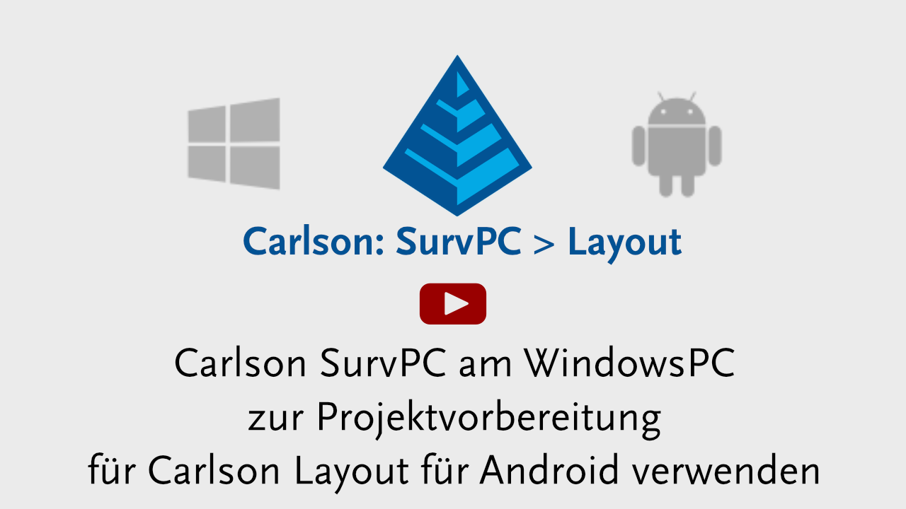 Carlson SurvPC am WindowsPC