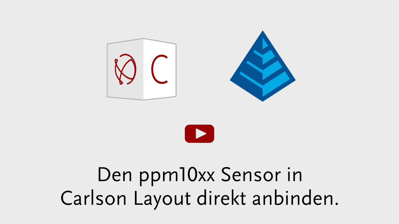 Den ppm10xx Sensor in Carlson Layout direkt anbinden.