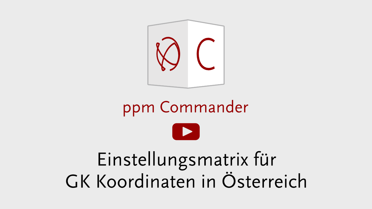 ppm Commander V3 – Koordinatensystem Österreich